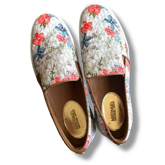 Michael Kors Floral Sneakers Women’s Size 9M Slip On Shoe - Picture 6 of 6